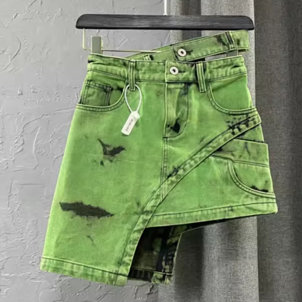 Green Tie Dye Skirt